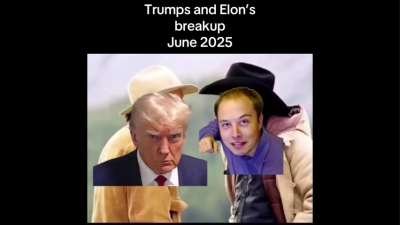 Trumps and Elon&#39;s Breakup June 2025 Funny Memes